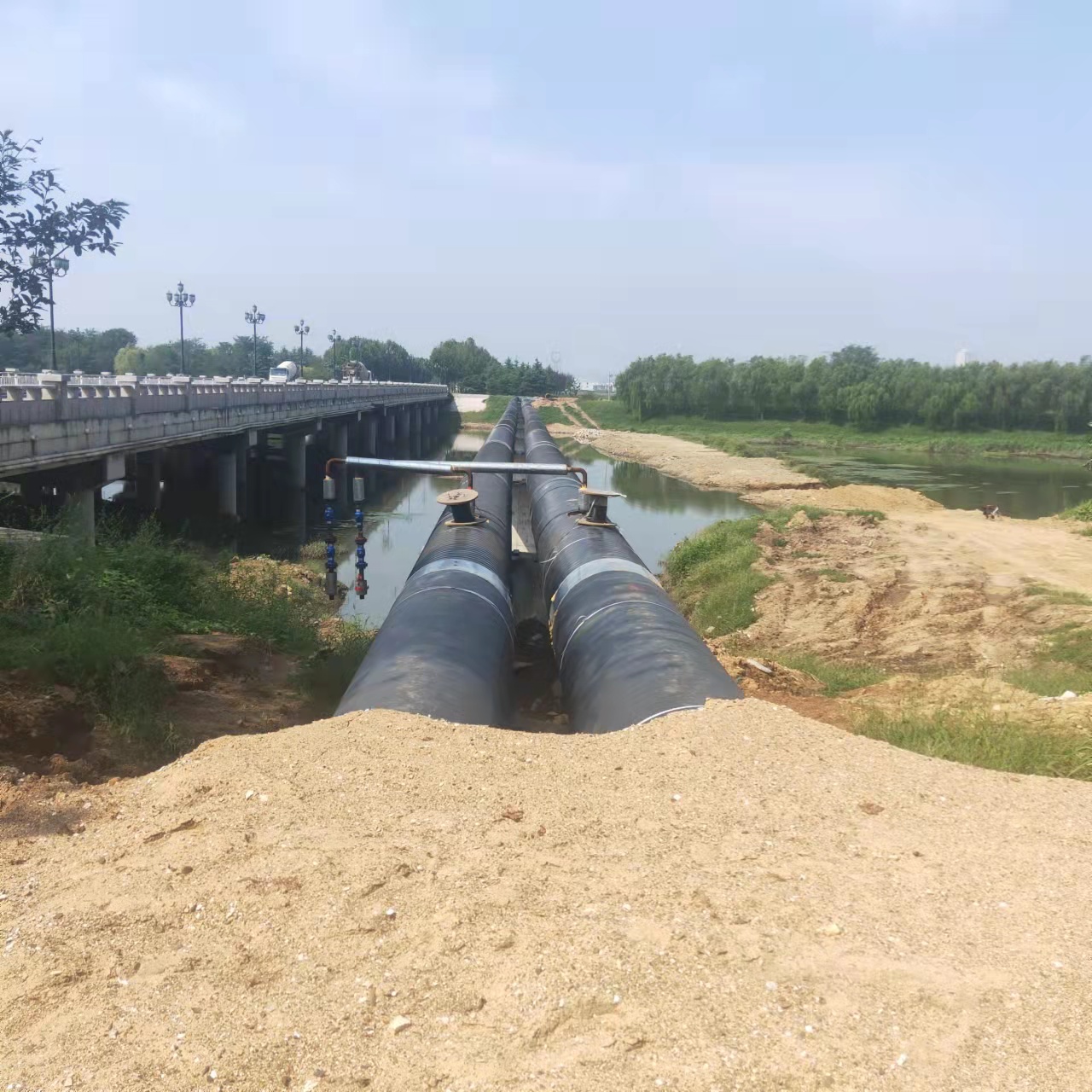 新青输油管道清洗